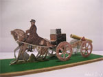 Gun with Horse-drawn Carriage 

Wiener Modellircarton (Austria). 
paper model. circa 1880 - 1890 