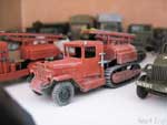fire truck PMZ-2 on ZiS-42M  

PST - 1:72.  assembled and painted by me 